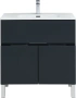Тумба под раковину Aquanet Алвита New 80 см 00277551 напольная антрацит