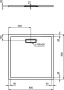 Ультратонкий акриловый квадратный душевой поддон 90x90x2,5 см Ideal Standard ULTRAFLAT NEW T4467V3 Ультратонкий акриловый квадратный душевой поддон 90x90x2,5 см Ideal Standard ULTRAFLAT NEW T4467V3