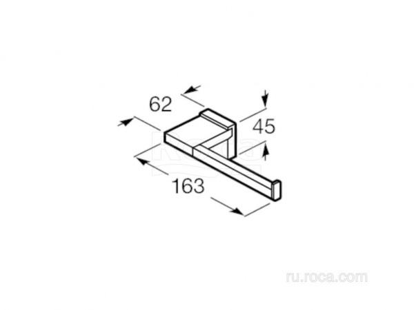 Держатель Roca для туалетной бумаги Rubik 816850024 Держатель Roca для туалетной бумаги Rubik 816850024