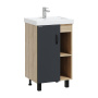Тумба под раковину Onika Тимбер 50 см 105035 дуб сонома/серый матовый