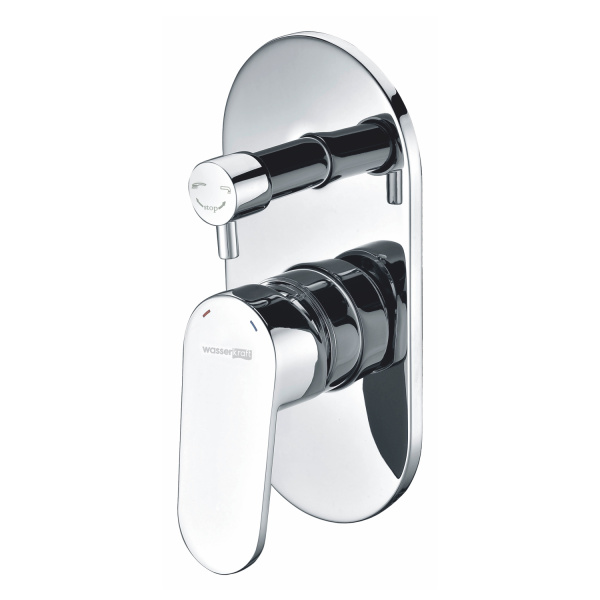 Встраиваемый смеситель WasserKRAFT Donau 5341 хром глянцевый универсальный