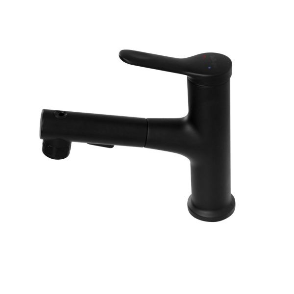 Смеситель для раковины с выдвижным изливом  BelBagno  BB-LVMD-NERO-W0 черный матовый Смеситель для раковины с выдвижным изливом  BelBagno  BB-LVMD-NERO-W0 черный матовый