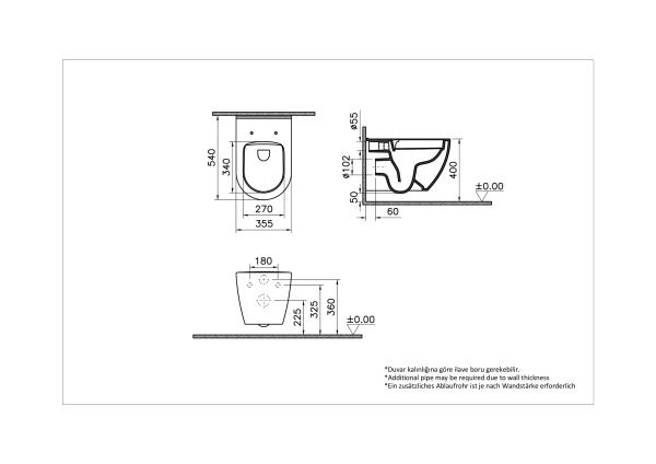 Комплект подвесного унитаза VitrA Mia Round с инсталляцией и кнопкой Комплект подвесного унитаза VitrA Mia Round с инсталляцией и кнопкой