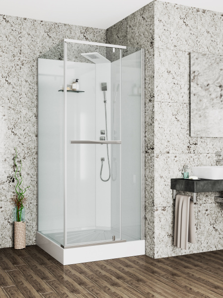 Душевая кабина Ceruttispa 90x225 MiMi90T профиль хром