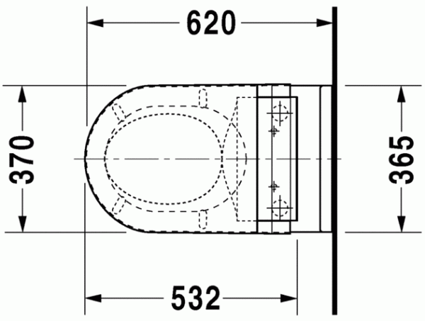 Унитаз подвесной для SensoWash DURAVIT STARCK 3 2226590000 Унитаз подвесной для SensoWash DURAVIT STARCK 3 2226590000