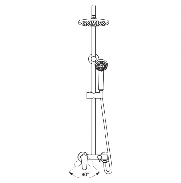 Душевая система VIDIMA BALANCE SH BA271AA Душевая система VIDIMA BALANCE SH BA271AA