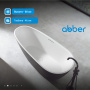 Ванна из искусственного камня Abber 170x75 см AM9911BW