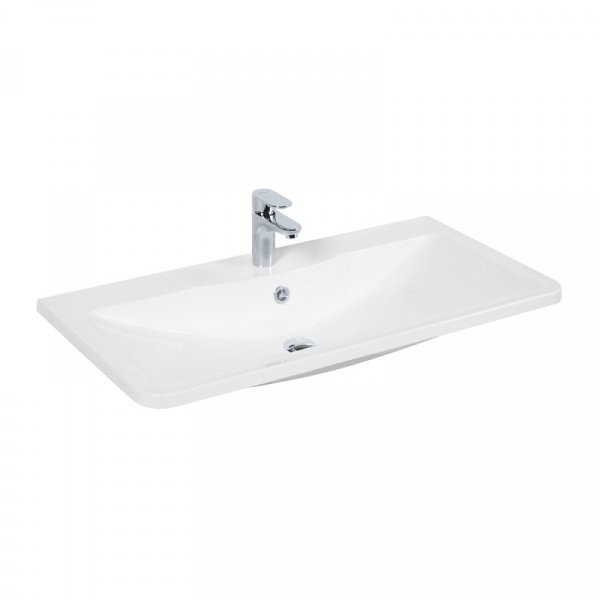 Раковина из литьевого мрамора 100x46 см BelBagno ALBANO BB1000/455-LV-MR-ALR белый Раковина из литьевого мрамора 100x46 см BelBagno ALBANO BB1000/455-LV-MR-ALR белый