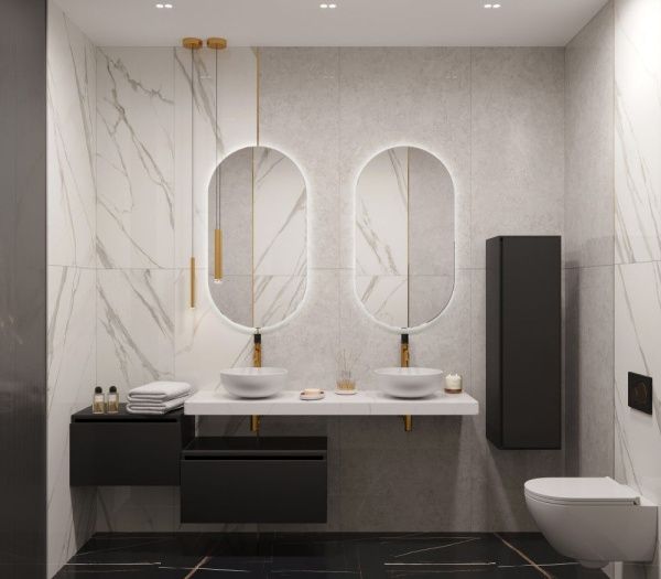 Столешница прямая 160х45 см Armadi Art FLAT CALACATTA 869-160-CLCT Столешница прямая 160х45 см Armadi Art FLAT CALACATTA 869-160-CLCT