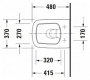 Унитаз подвесной DURAVIT DURASTYLE 2539090000