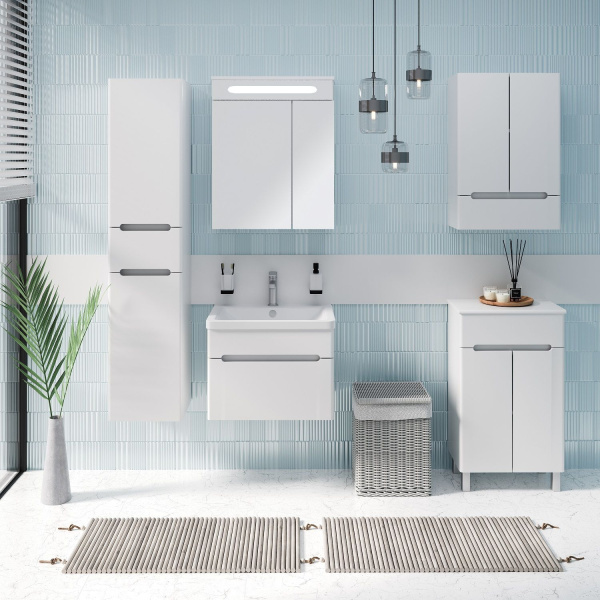 Шкаф Runo Парма 50 см 00-00001050 напольный белый