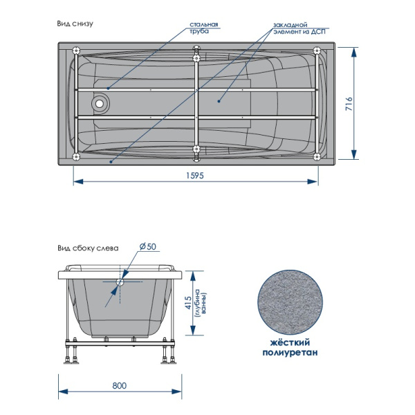 Ванна акриловая 180х80 Loranto GRANBY CS00063294 Ванна акриловая 180х80 Loranto GRANBY CS00063294