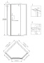 Душевой уголок 90x90 GROSSMAN Pragma PR-90GD Душевой уголок 90x90 GROSSMAN Pragma PR-90GD