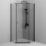 Душевой уголок AM.PM Sunny 90x195x90 W87G-405-9090-BT профиль черный