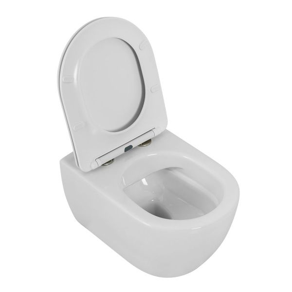 Унитаз подвесной безободковый с сиденьем  Cezares COMFORT CZR-191-TH/CZR-2316-SC Унитаз подвесной безободковый с сиденьем  Cezares COMFORT CZR-191-TH/CZR-2316-SC