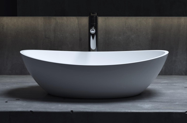 Раковина накладная Salini Callista 55 см 1101203SM белая