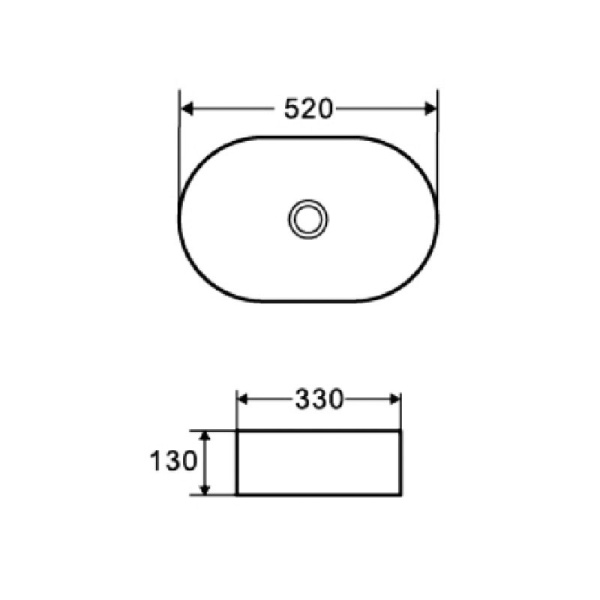 Раковина Azario 520х330х130 накладная белый AZ-1048 Раковина Azario 520х330х130 накладная белый AZ-1048