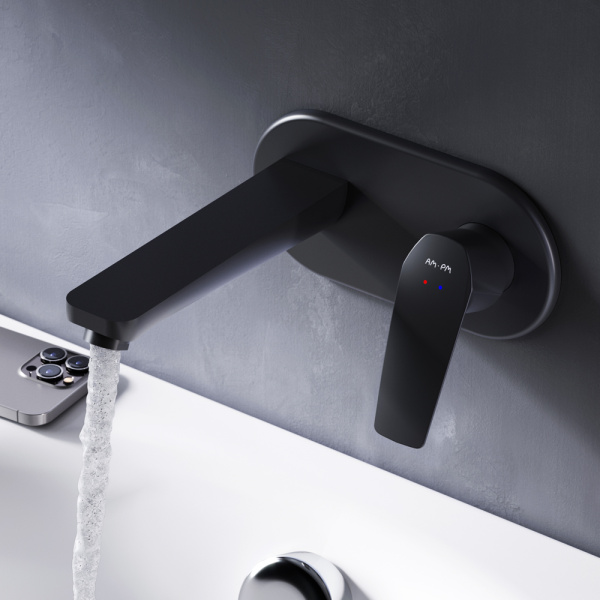 Встраиваемый смеситель Am.Pm Gem F90A72222 черный глянцевый