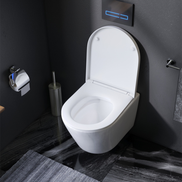 Унитаз подвесной AM.PM Sense C741701SC безободковый с микролифтом