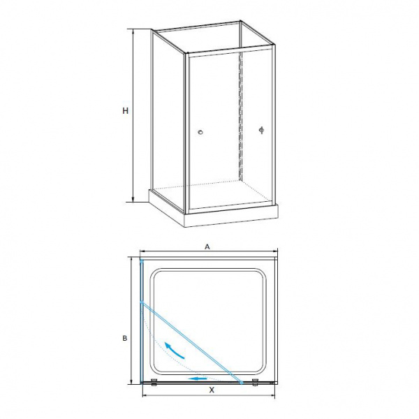 Душевая кабина RGW OLB-206 80x80x205 13130688-95 Душевая кабина RGW OLB-206 80x80x205 13130688-95