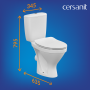 Унитаз-компакт Cersanit Melar 64234 с микролифтом