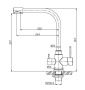 Смеситель для кухни  BelBagno  BB-LAM15-IN хром матовый Смеситель для кухни  BelBagno  BB-LAM15-IN хром матовый