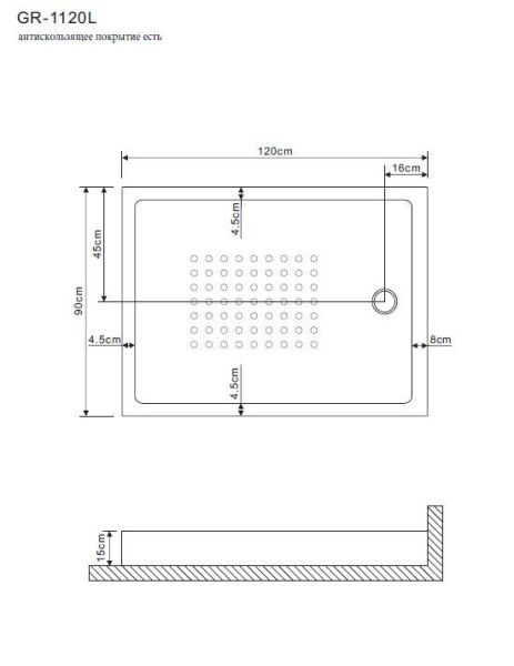 Душевое ограждение 120x90 Grossman GR-11200920L стекло профиль Душевое ограждение 120x90 Grossman GR-11200920L стекло профиль