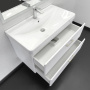 Тумба с раковиной Comforty Ангара 90 см 00-00017872 подвесная белая
