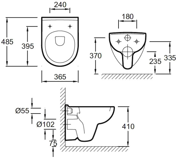 Унитаз подвесной Jacob Delafon Odeon Up E4705-00