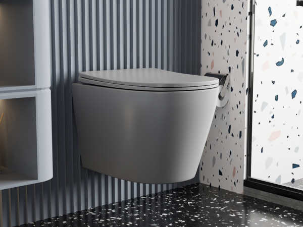 Унитаз Abber Bequem AC1102MG подвесной с микролифтом