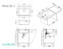 Мойка каменная 59х50 ALVEUS ATROX 1131996 черная