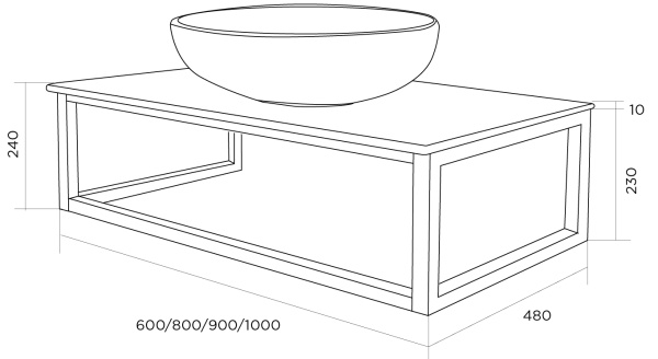 Столешница 1Marka из керамогранита LOFT 100, Светло-серый МА0 Ц0000008733 Столешница 1Marka из керамогранита LOFT 100, Светло-серый МА0 Ц0000008733