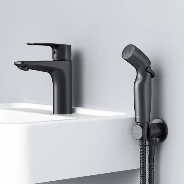 Смеситель для раковины Am.Pm Gem черный матовый