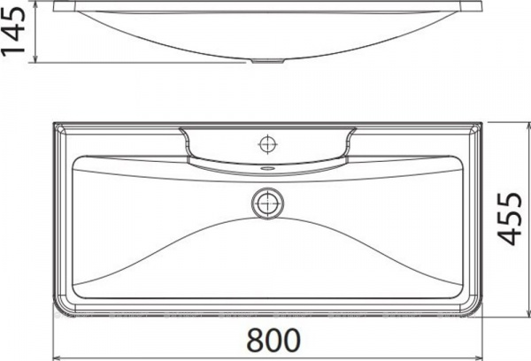 Раковина из литьевого мрамора 80x46 см BelBagno ALBANO BB800/455-LV-MR-ALR белый Раковина из литьевого мрамора 80x46 см BelBagno ALBANO BB800/455-LV-MR-ALR белый