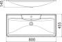 Раковина из литьевого мрамора 80x46 см BelBagno ALBANO BB800/455-LV-MR-ALR белый Раковина из литьевого мрамора 80x46 см BelBagno ALBANO BB800/455-LV-MR-ALR белый