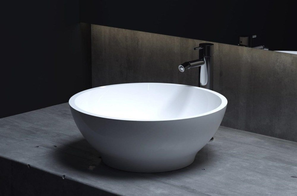 Раковина накладная Salini Gloria 40 см 1102203M белая