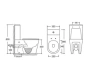 Унитаз напольный безободковый Cerutti Spa SELLA GW Tornado CT10096 с быстросъемным сиденьем микролифт Унитаз напольный безободковый Cerutti Spa SELLA GW Tornado CT10096 с быстросъемным сиденьем микролифт