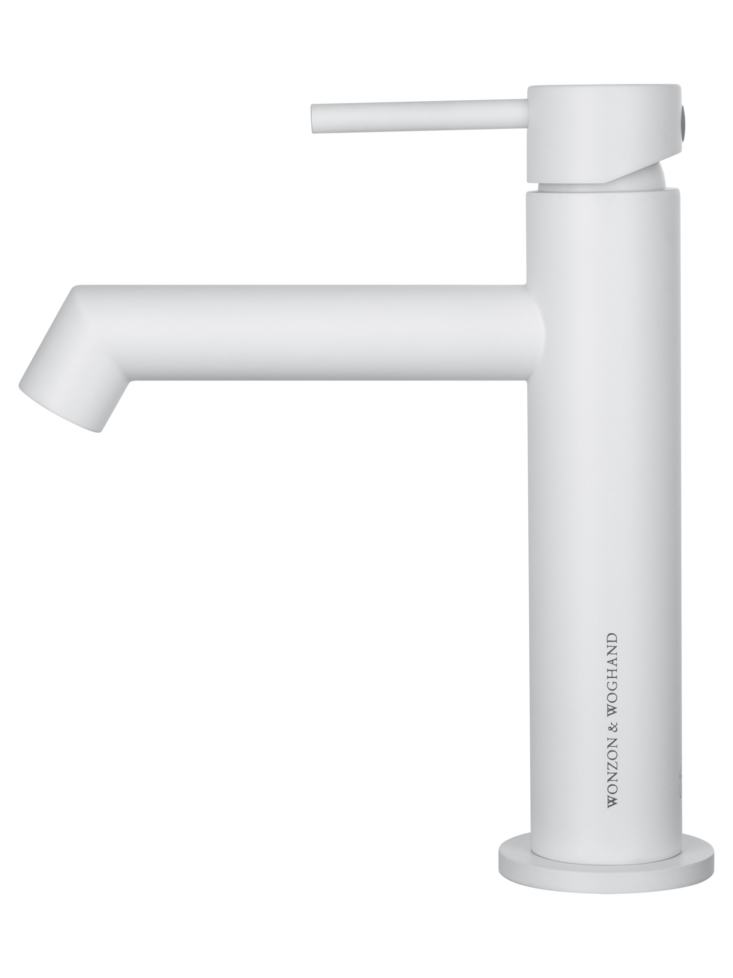 Смеситель для раковины Wonzon & Woghand WW-H1063-MW белый матовый