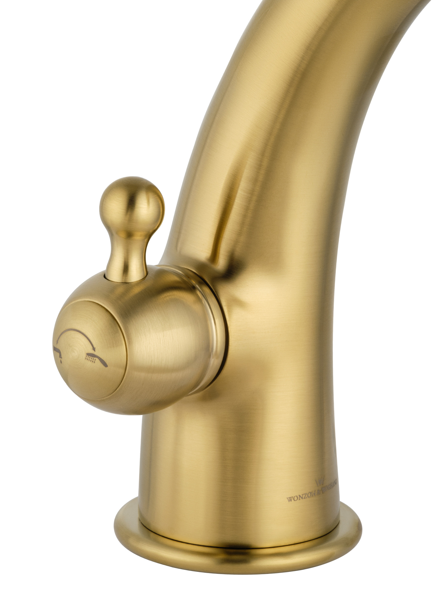 Смеситель на борт ванны Wonzon & Woghand Steam WW-88659008-BG золото брашированный