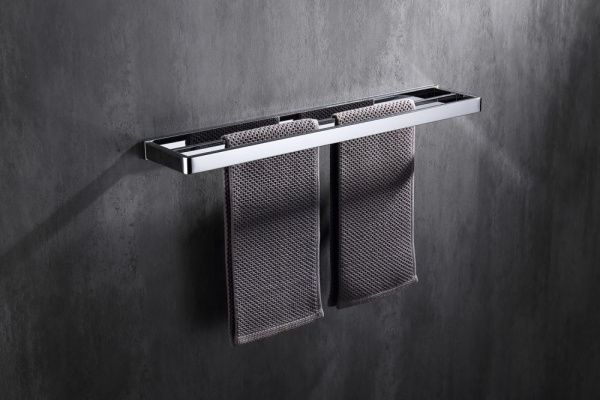 Полотенцедержатель двойной 60x12x3 см ABBER Westen AA1756 хром Полотенцедержатель двойной 60x12x3 см ABBER Westen AA1756 хром