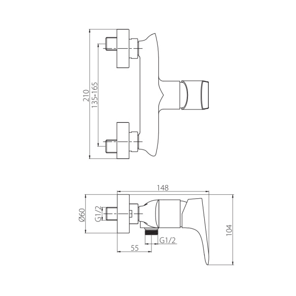 Смеситель для ванны RedBlu by Damixa Palace Grand 462000000 хром глянцевый