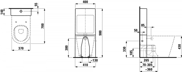 Чаша Laufen Kartell by Laufen напольная 8233370000001 Чаша Laufen Kartell by Laufen напольная 8233370000001