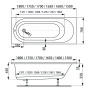 Акриловая ванна VAGNERPLAST KASANDRA 140x70 Акриловая ванна VAGNERPLAST KASANDRA 140x70