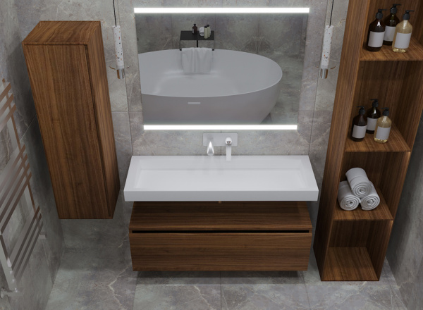 Раковина-столешница 100х45 см Armadi Art Flat 859-100 Раковина-столешница 100х45 см Armadi Art Flat 859-100