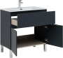 Тумба под раковину Aquanet Алвита New 80 см 00277551 напольная антрацит