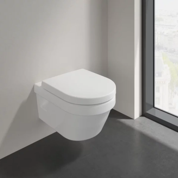 Унитаз подвесной безободковый  Villeroy & Boch Architectura 5684HR01 белый Унитаз подвесной безободковый  Villeroy & Boch Architectura 5684HR01 белый
