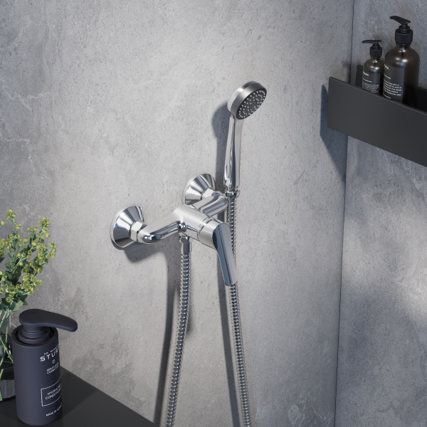 Смеситель для душа Voda Reef RE80 хром глянцевый