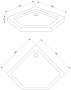 Поддон 90x90x14 Bravat Type-P1 P39 Поддон 90x90x14 Bravat Type-P1 P39