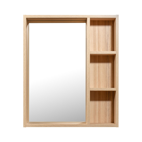 Шкаф зеркальный Runo Эко 55 см 00-00001451 лиственница