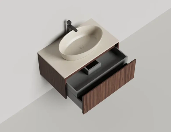 Тумба под раковину Salini Domino 80 см 27D208 подвесная любой RAL